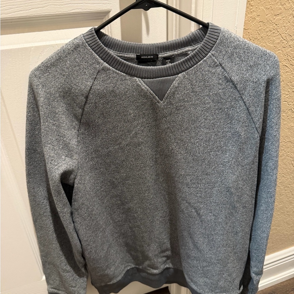 Hugo Boss Men's Heather Gray Crewneck Sweater